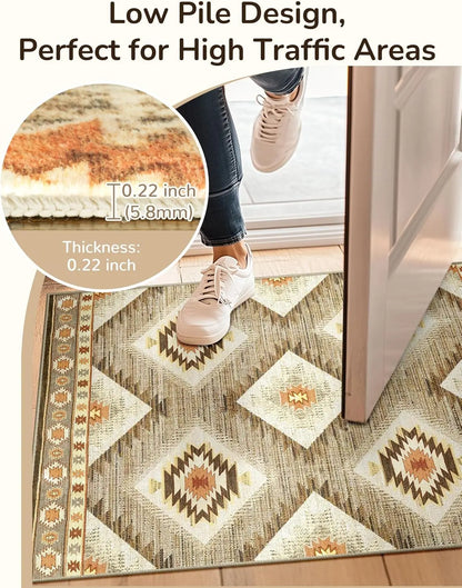 Western-style washable rug
