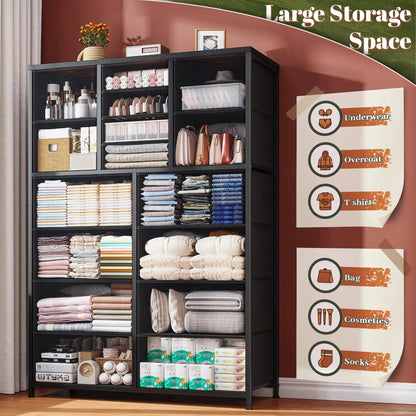 16Deep Drawers Tall Dresser SpaceSaving Vertical Furniture