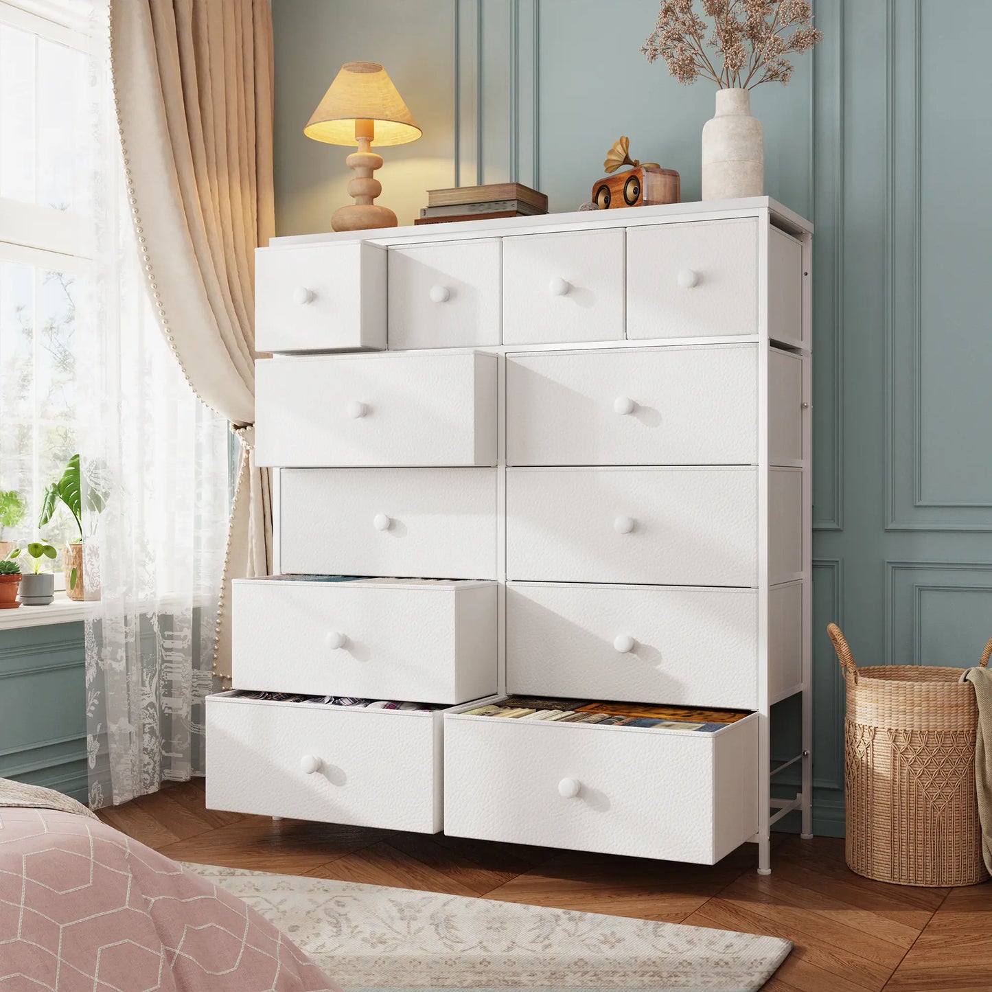 16Deep Drawers Tall Dresser SpaceSaving Vertical Furniture