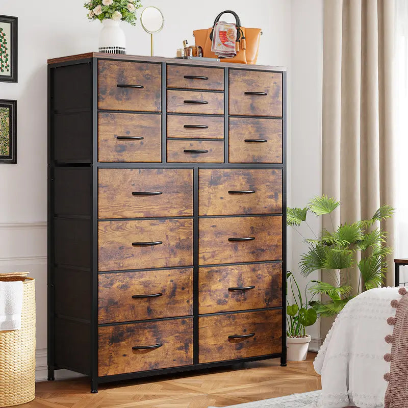 16Deep Drawers Tall Dresser SpaceSaving Vertical Furniture