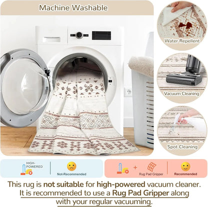 Western-style washable rug