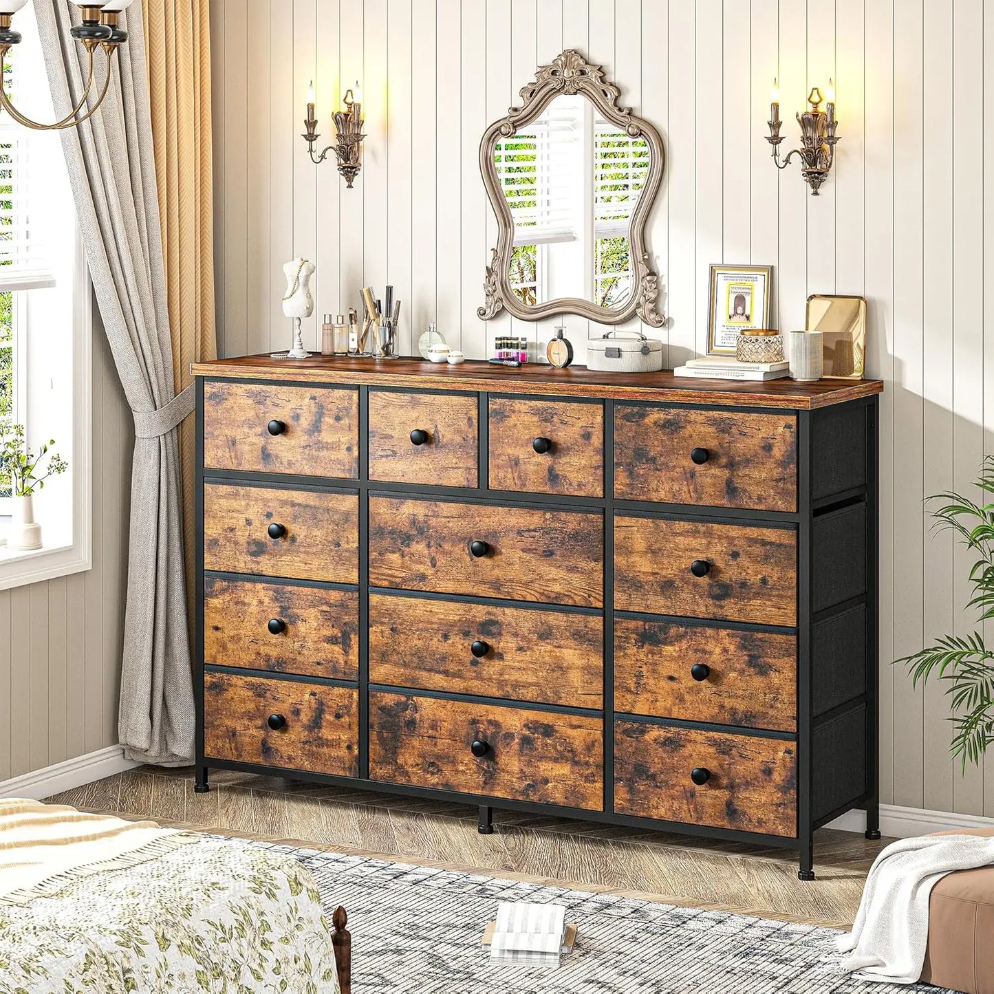 16Deep Drawers Tall Dresser SpaceSaving Vertical Furniture