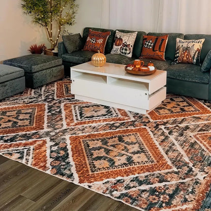 Western-style washable rug