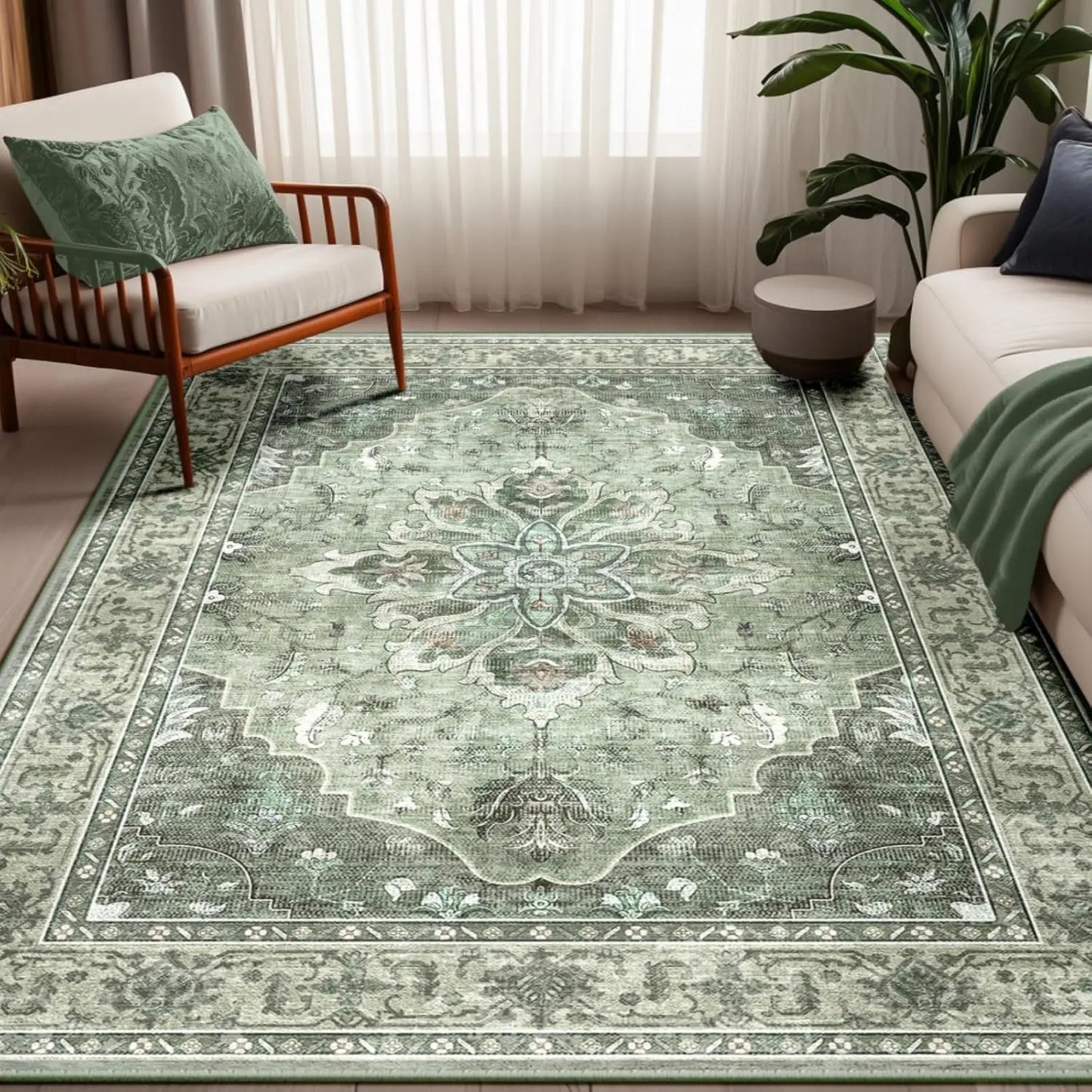 Western-style washable rug