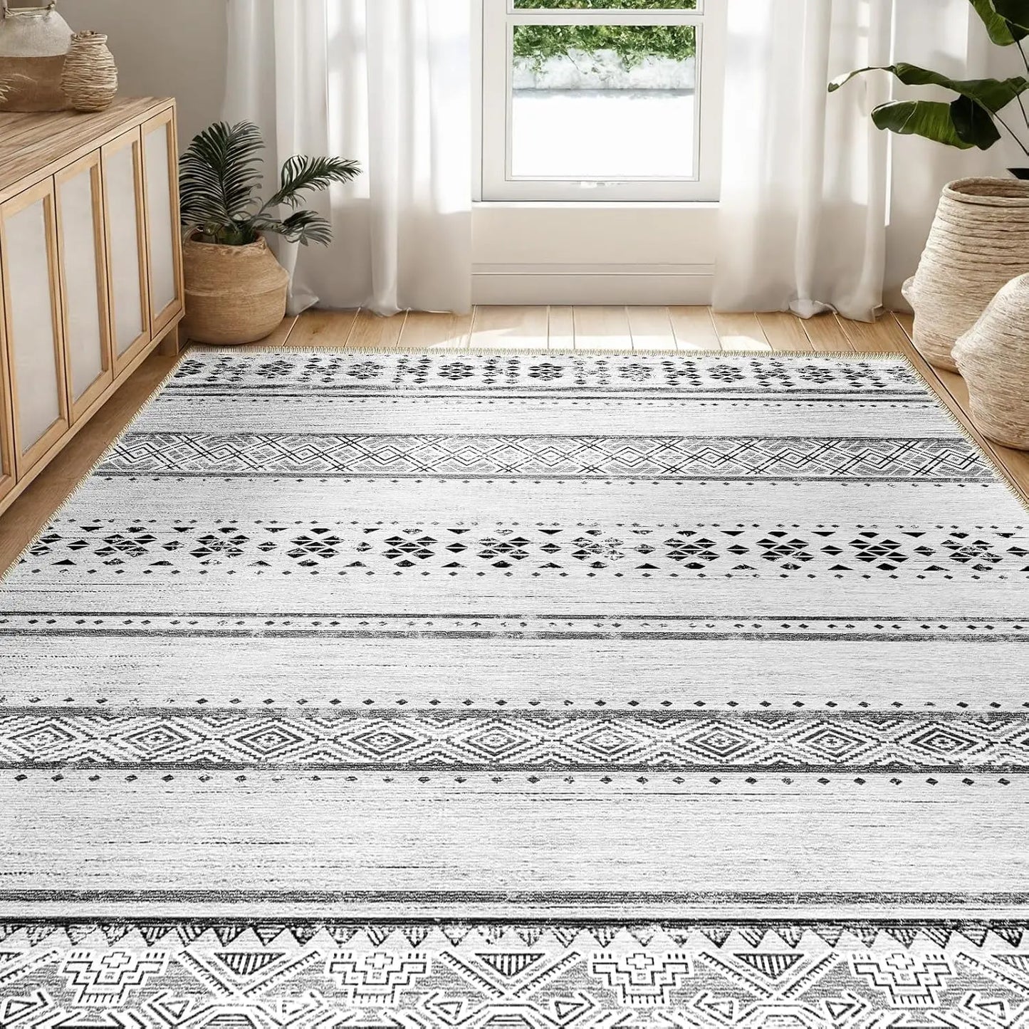 Western-style washable rug