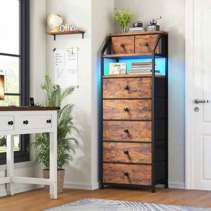 16Deep Drawers Tall Dresser SpaceSaving Vertical Furniture
